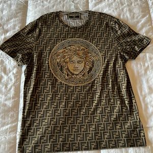 FENDACE Shirt (Versace Medusa on Fendi print)